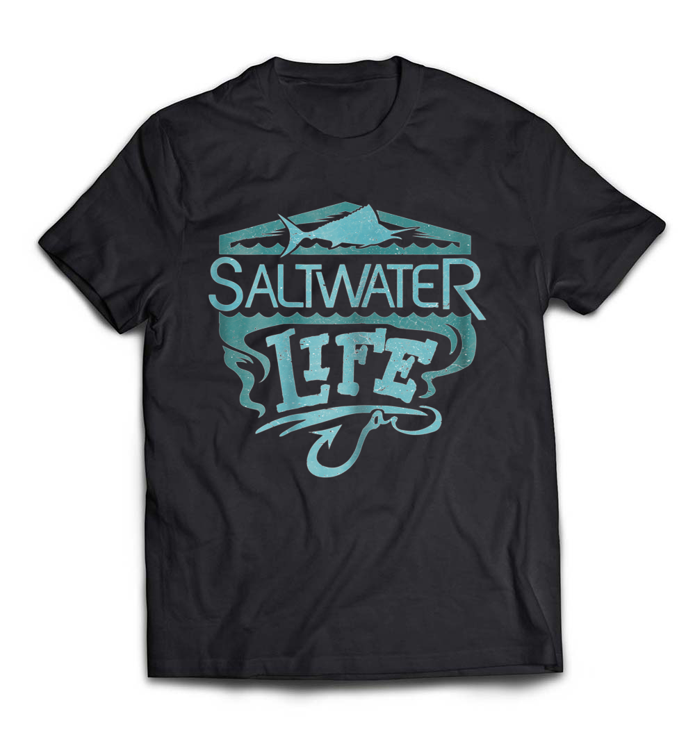 Saltwater Life T-Shirt: The Perfect Tee for Fishing Enthusiasts